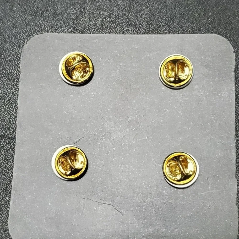 Gold tone set of 4 enamel pins